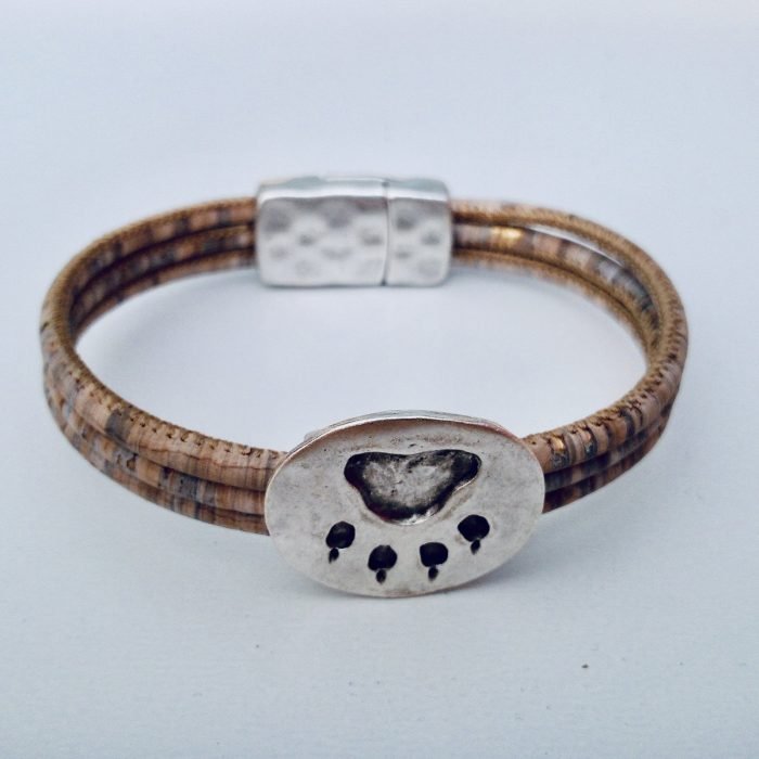 Pfoten Armband aus Kork