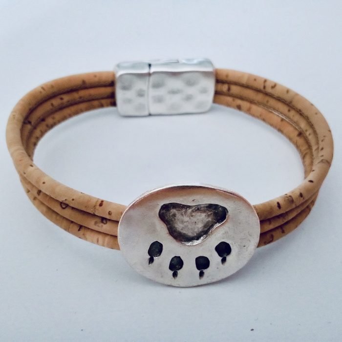 Pfoten Armband aus Kork