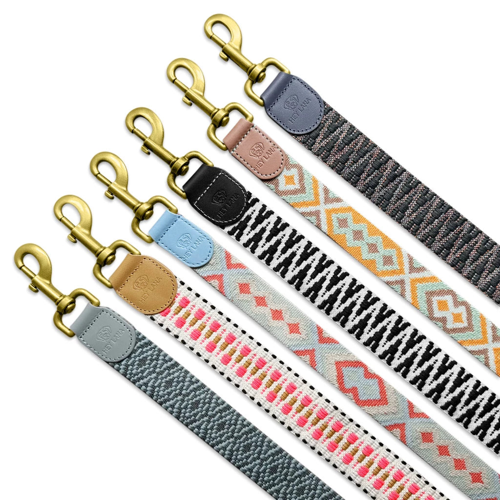 Premium Führleine - 3-fach verstellbar - 2m - Anthrazit/Eisblau