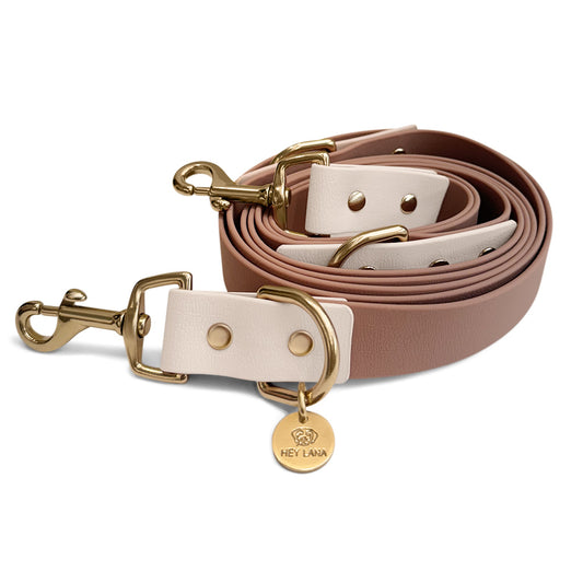 Führleine Outdoor FLEX - 3-fach verstellbar - Mocca Mousse/Beige