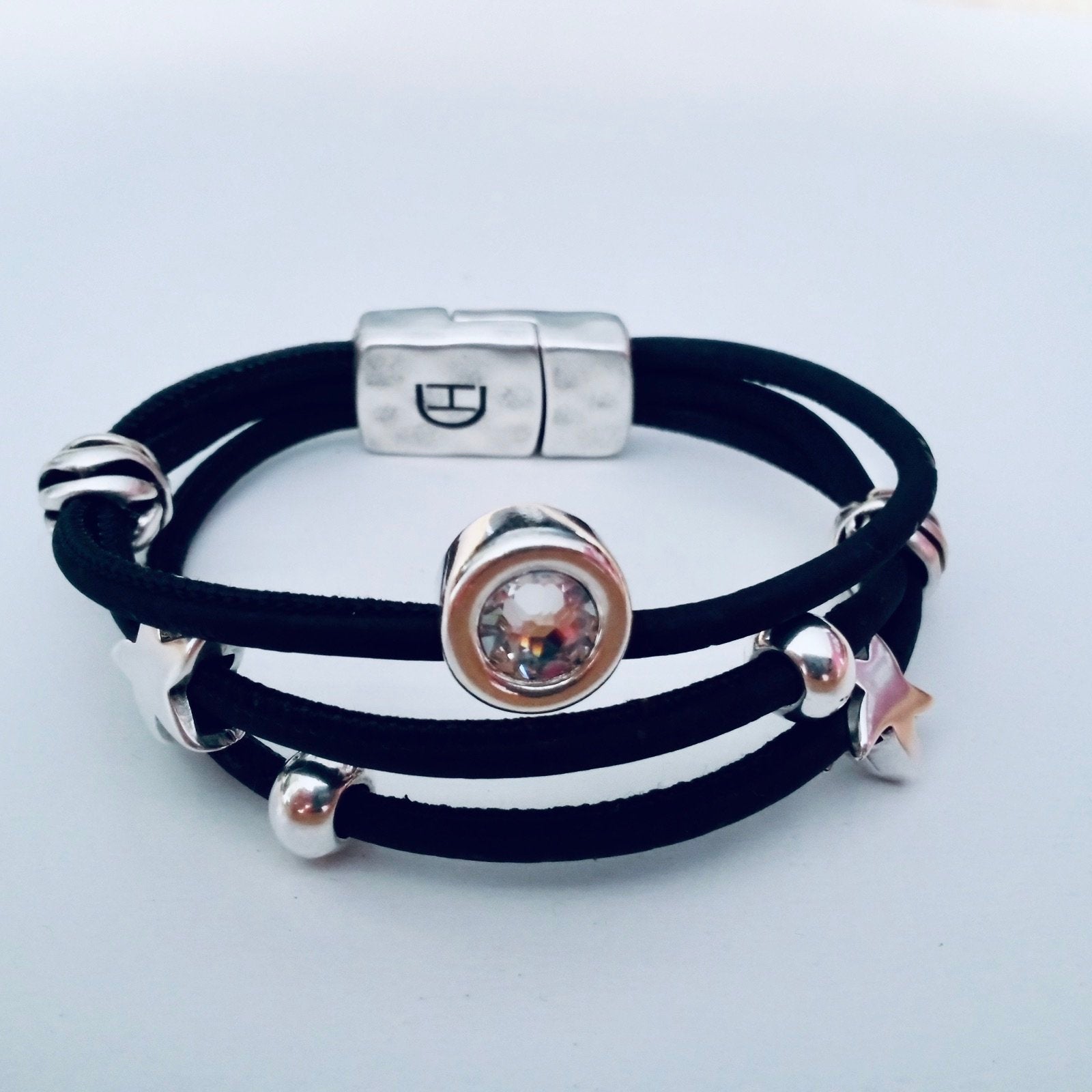 Seestern & Beads Armband mit transparentem Swarovskistein