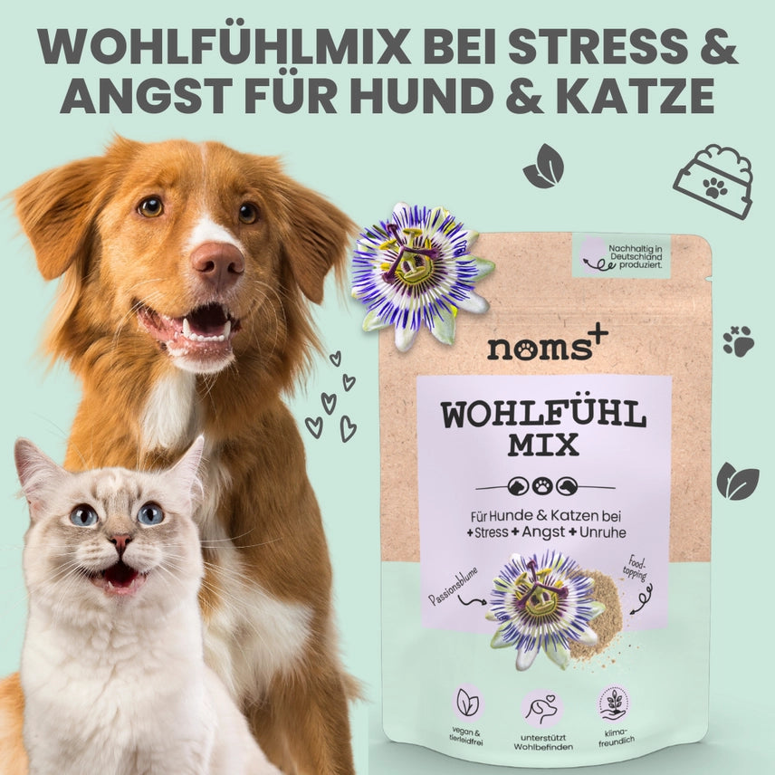 Wohlfühlmix für Hunde & Katzen bei Stress, Angst & Unruhe