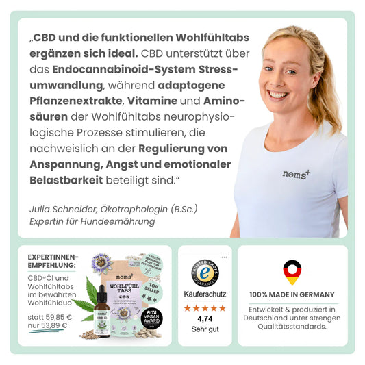 Premium Hanfsamenöl Tropfen für Hunde