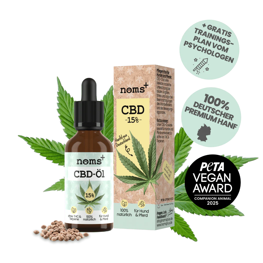 15% CBD Tropfen für Hunde und Pferde