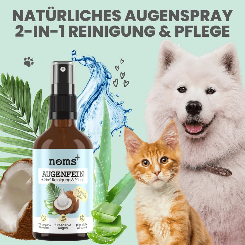 2-in-1 Augenfein Reinigung & Pflege für Hunde & Katzen