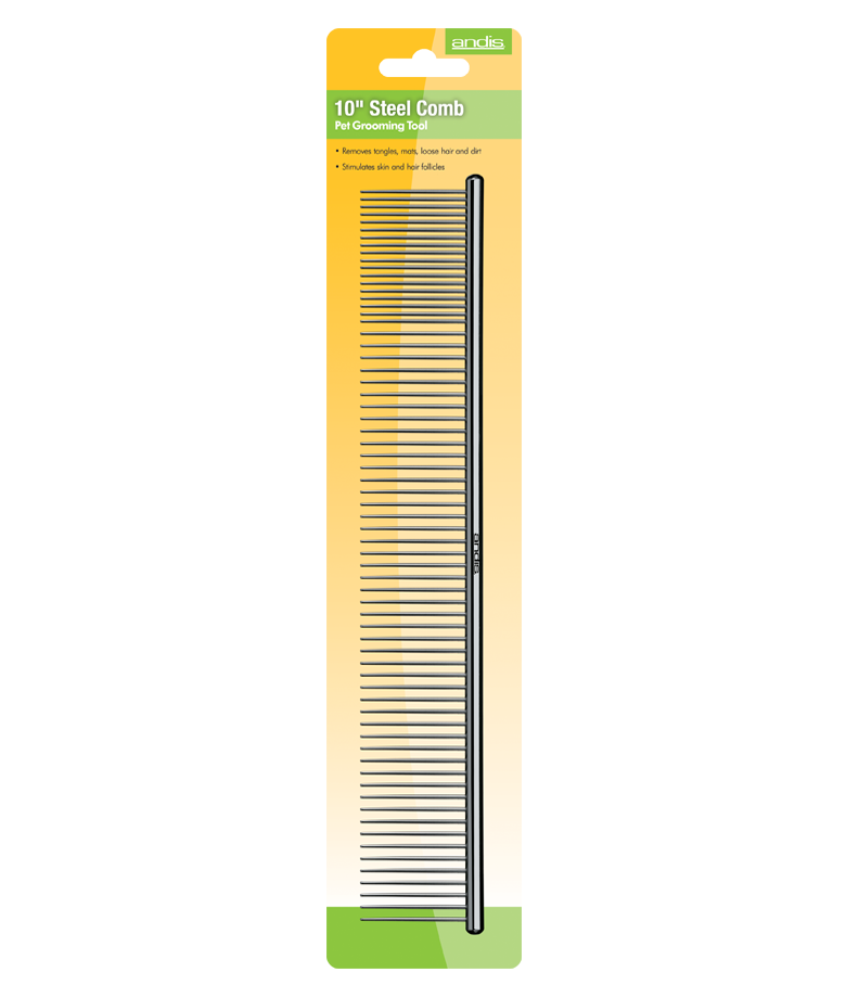 Andis® Pudelkamm / Doppelseitiger Edelstahl-Frisierkamm 25 cm