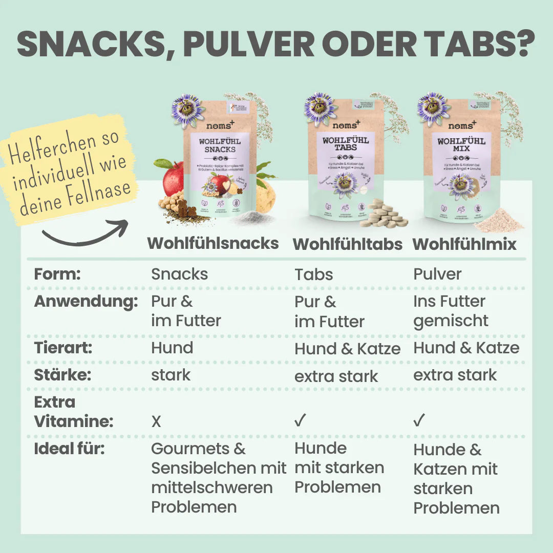 Wohlfühlsnacks für Hunde bei Stress, Angst, Unruhe & Hyperaktivität (200g)