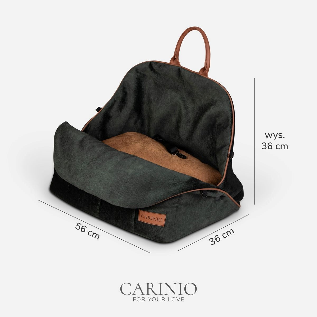 CARINIO AMIS – elegante Reisetasche für kleine Hunde