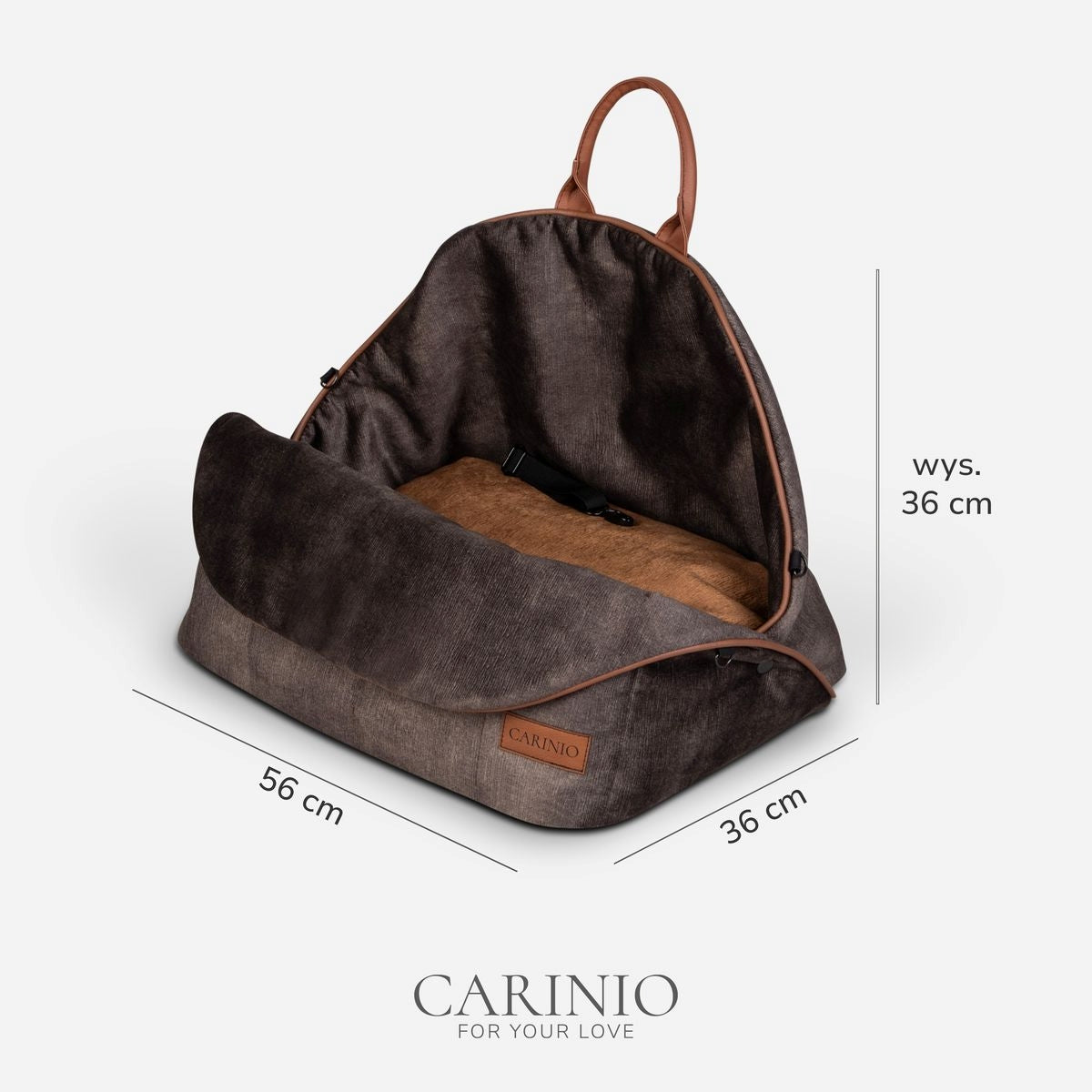 CARINIO AMIS – elegante Reisetasche für kleine Hunde