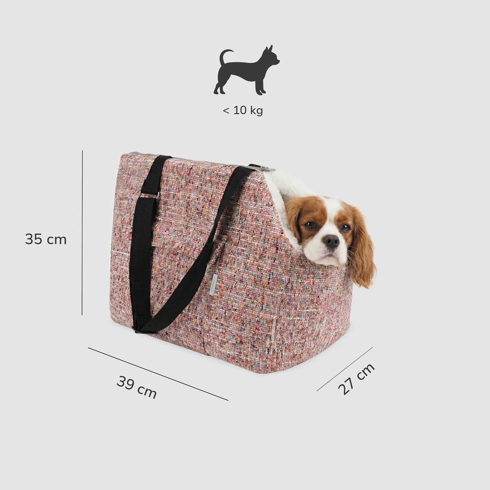 Produkttitel: CARINIO POCKET coral – weiche Tragetasche für kleine Hunde & Katzen