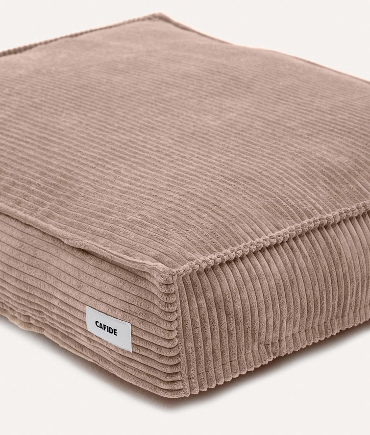 CAFIDE Beiges Cord-Hundebett „Cuadra“