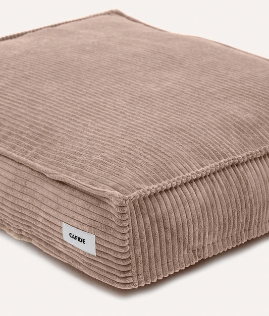 CAFIDE Beiges Cord-Hundebett „Cuadra“