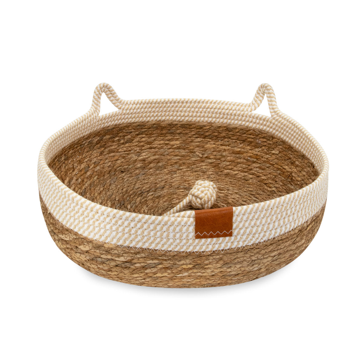 CARINIO TAIL – handgewebtes Katzenbett aus Wassergras & Baumwolle