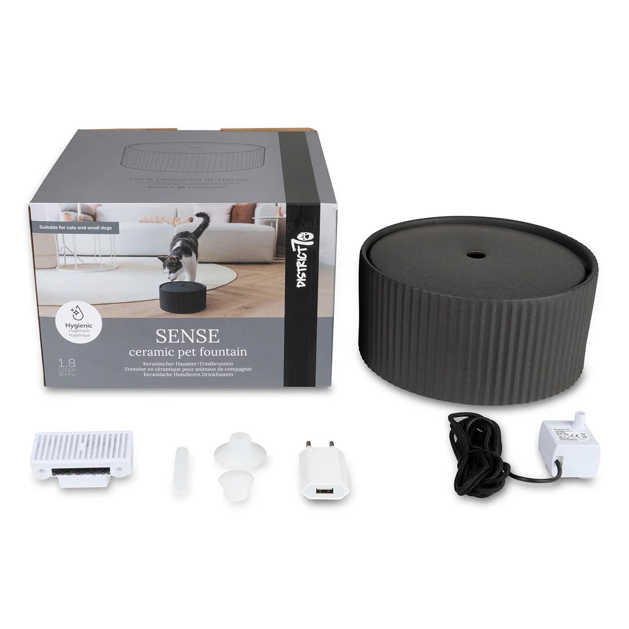 SENSE - Keramik Trinkbrunnen 1800ml