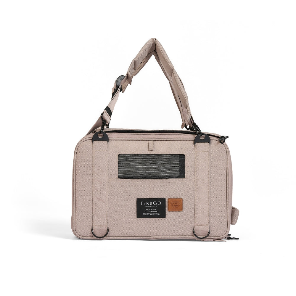 FikaGo Reisetasche für kleine Hunde in beige