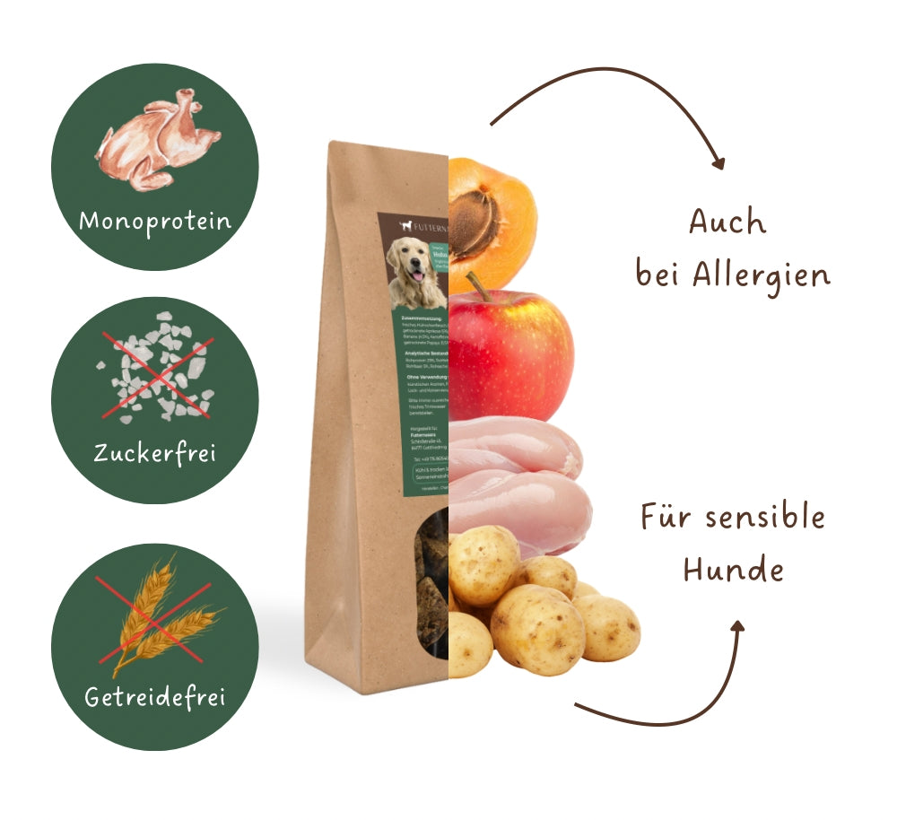 Snacks Huhn & Frucht Würfel (getreidefrei)