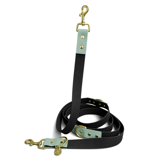 Hey Lana FLEX Outdoor Führleine – 3-fach verstellbar, Schwarz/Mint