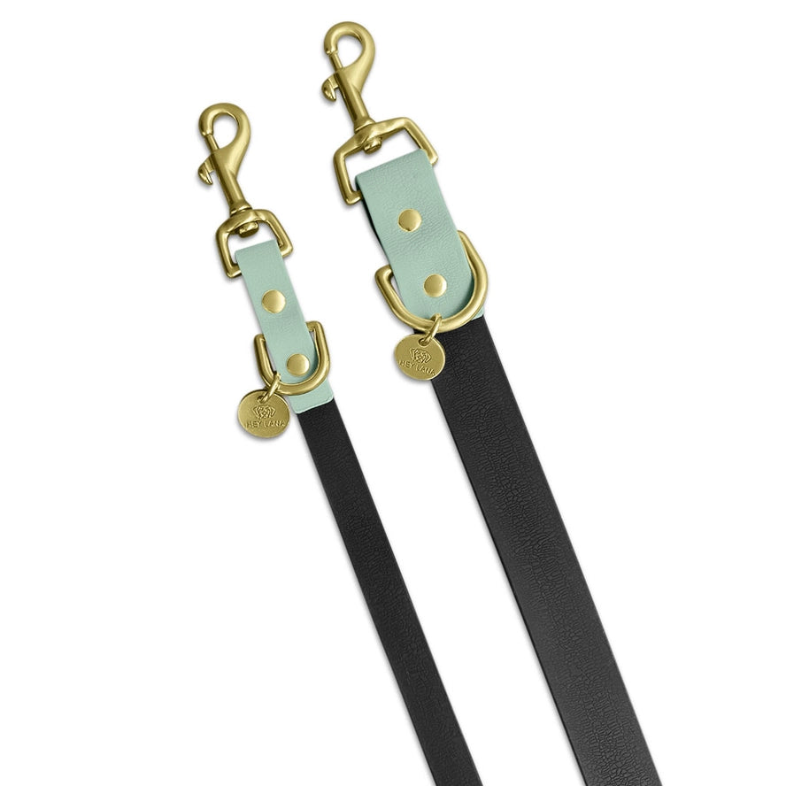 Hey Lana FLEX Outdoor Führleine – 3-fach verstellbar, Schwarz/Mint