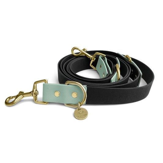 Hey Lana FLEX Outdoor Führleine – 3-fach verstellbar, Schwarz/Mint