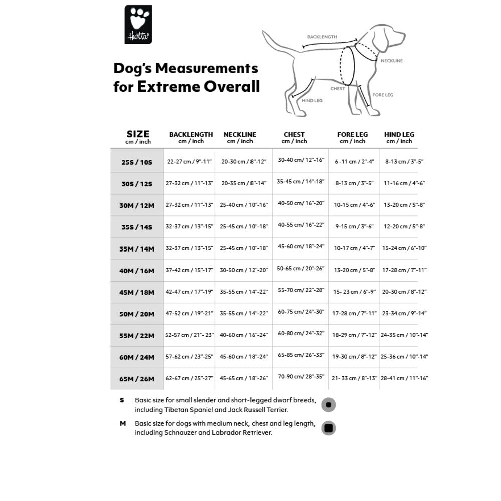 Hurtta Extreme Overall – warmer Hundeoverall für Winter & Kälte
