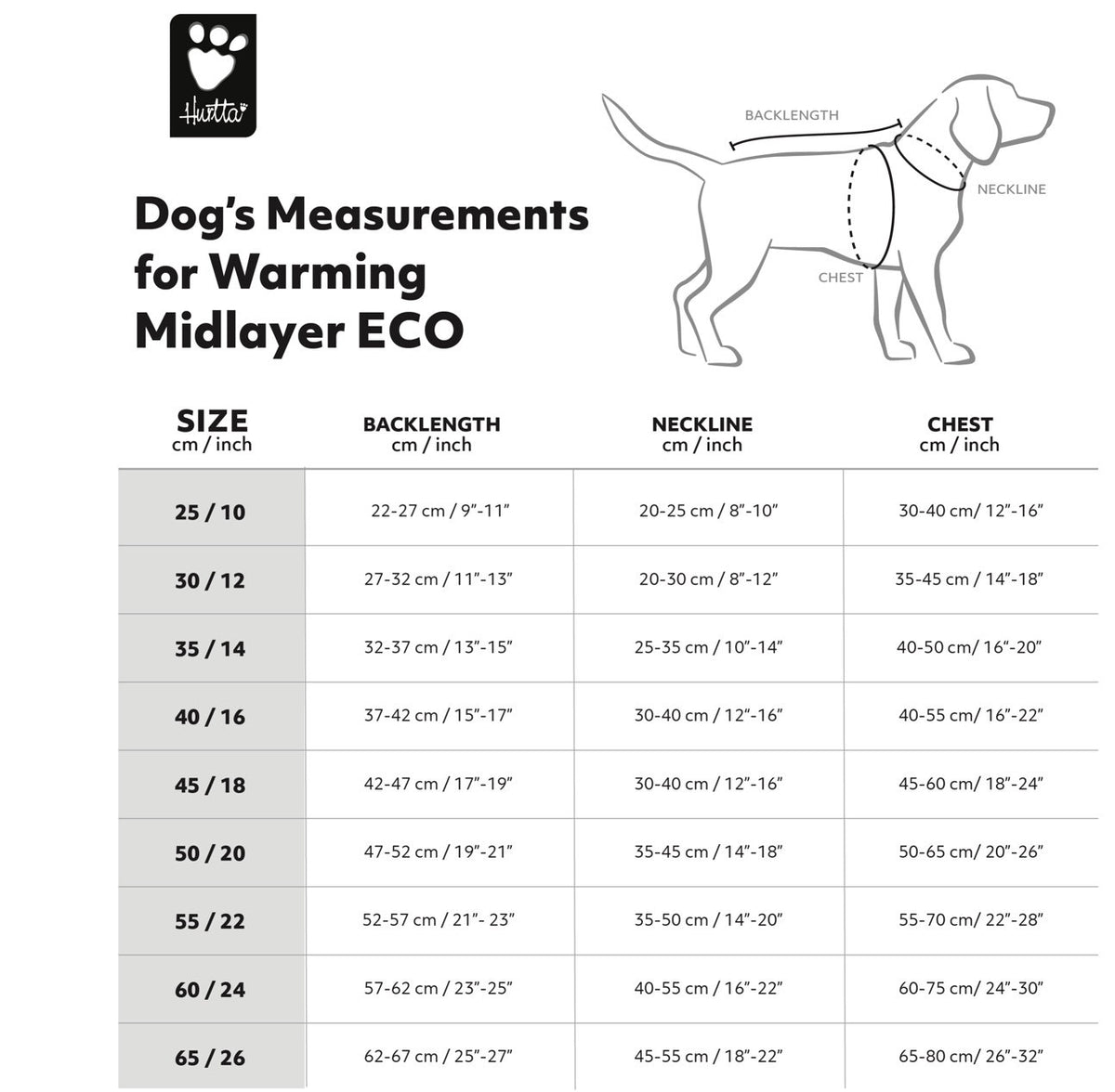 Hurtta Warming Midlayer ECO – wärmende Hundejacke
