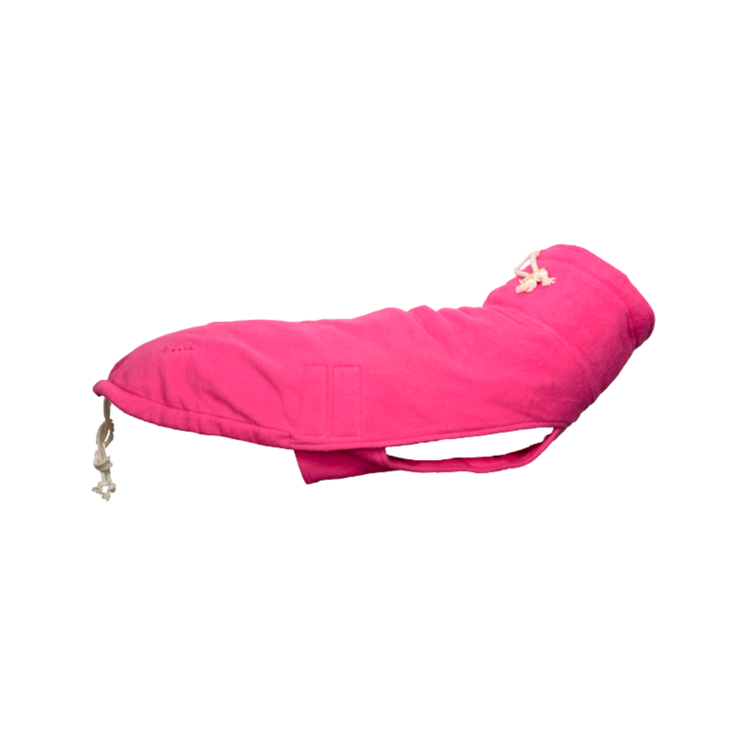 Lills Hundemantel in pink aus Bio Fleece