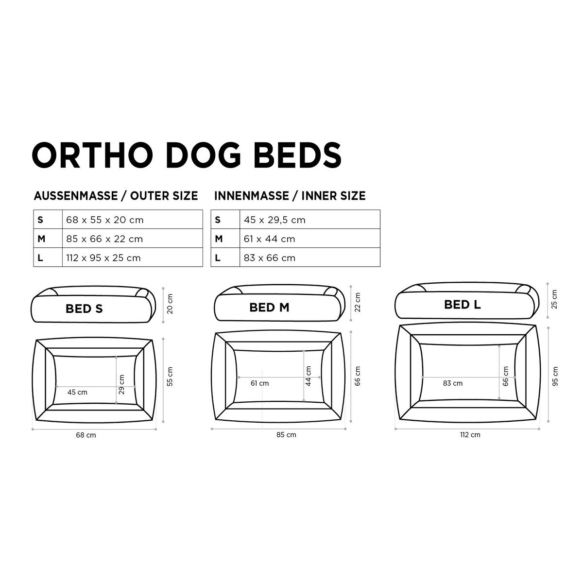 ORTHO Hundebett - OXFORD