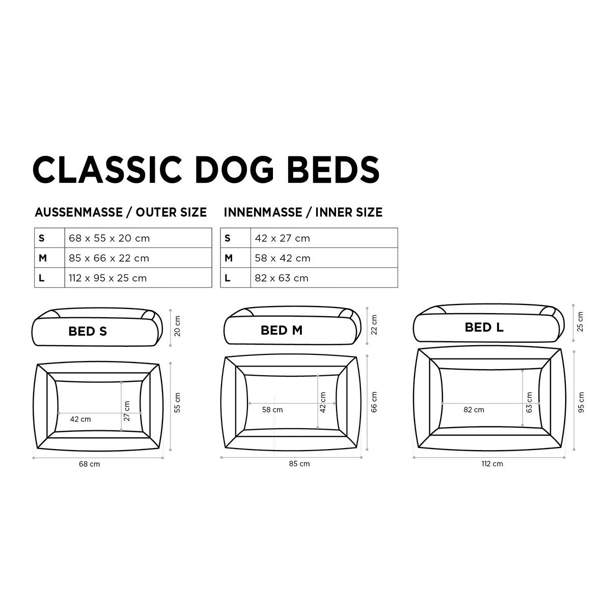 CLASSIC Hundebett - SCALA AMBER