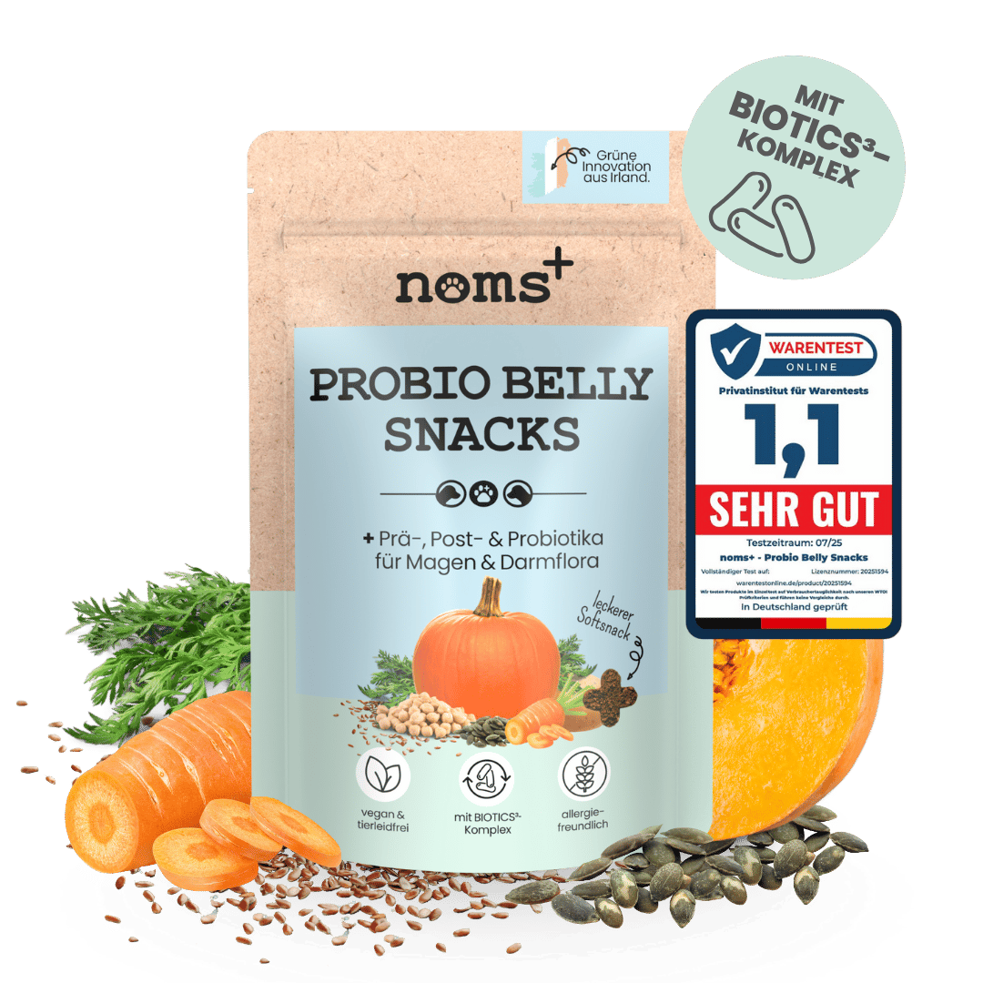 Probio Belly Snacks für Hunde mit BIOTICS³-Komplex: Präbiotika, Probiotika & Postbiotika