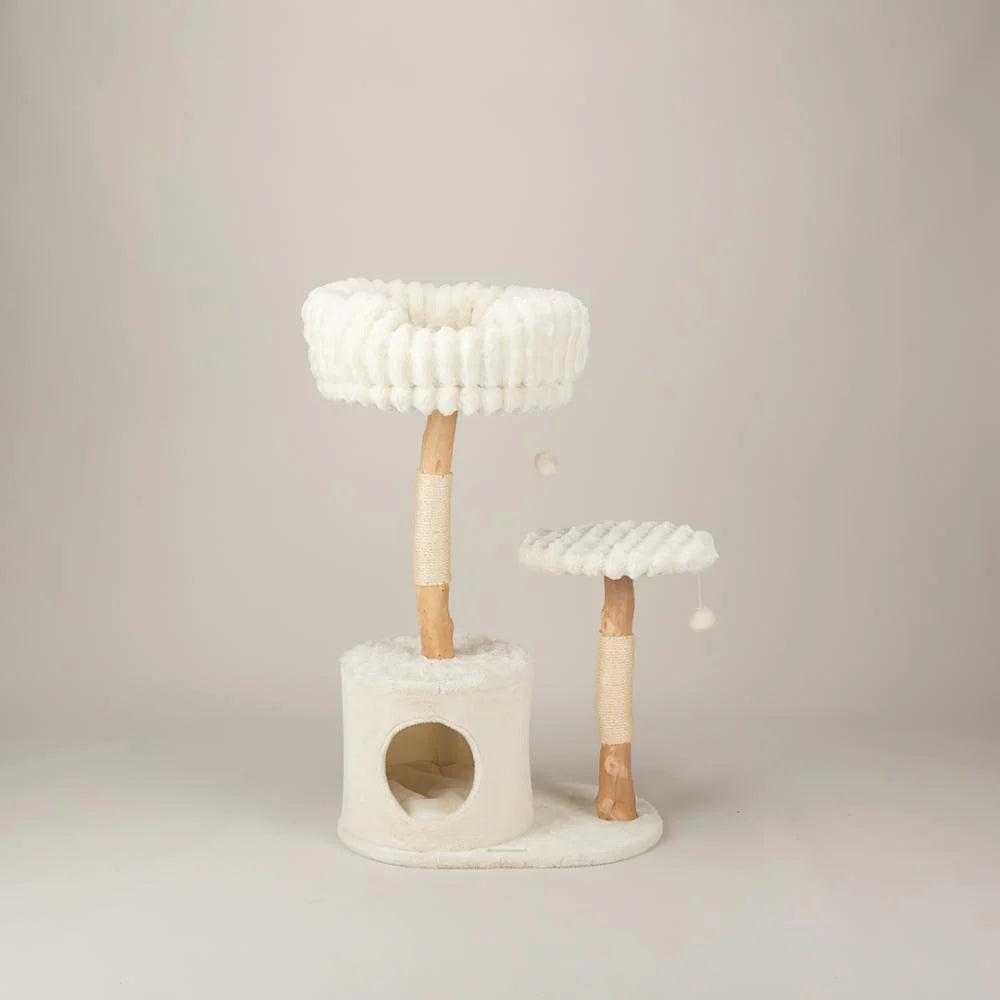 Scruffs® Colorado Katzenkratzbaum – mit Höhle, Birnbaumholz & Sisal