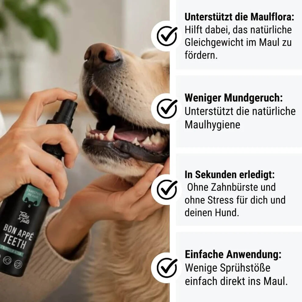 Tales & Tails Bon AppéTeeth Zahnpflege-Spray für Hunde – 75 ml