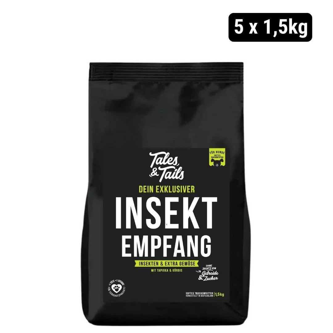 InSektempfang - Softes Trockenfutter mit Insekten -  3 x 4KG