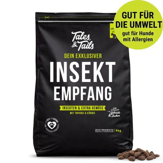 InSektempfang - Softes Trockenfutter mit Insekten -  4.0 KG