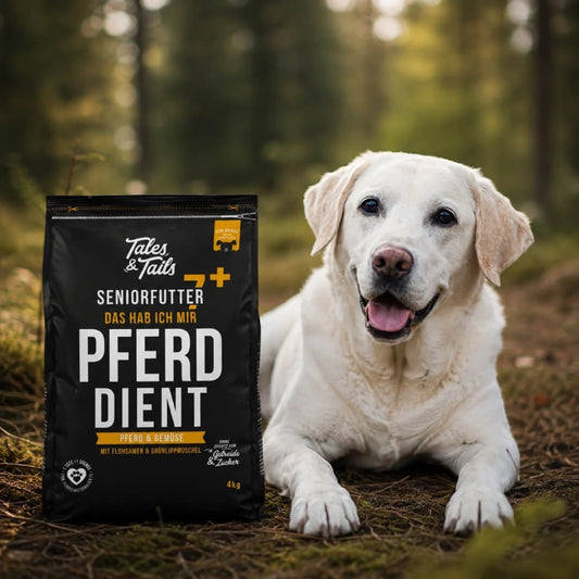 Tales & Tails „Das hab ich mir PferdDient – Senior“ – Softes Trockenfutter mit Pferd