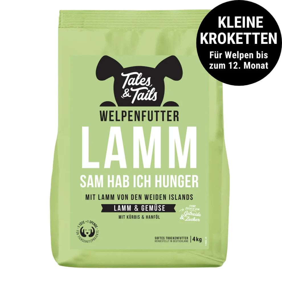 LammSam hab ich Hunger - Softes Welpenfutter für Hunde