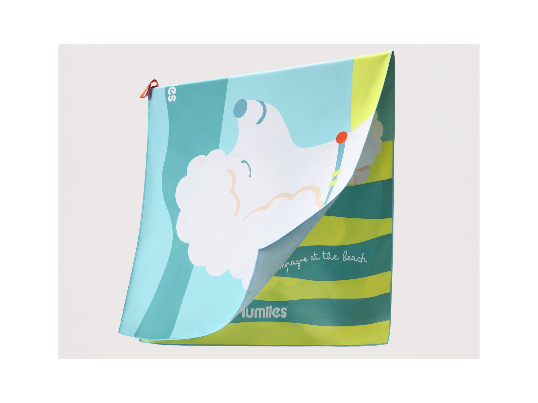 The Beach Towel (160×80 cm) – lightweight, quick-drying microfiber towel (Poodle Edition)