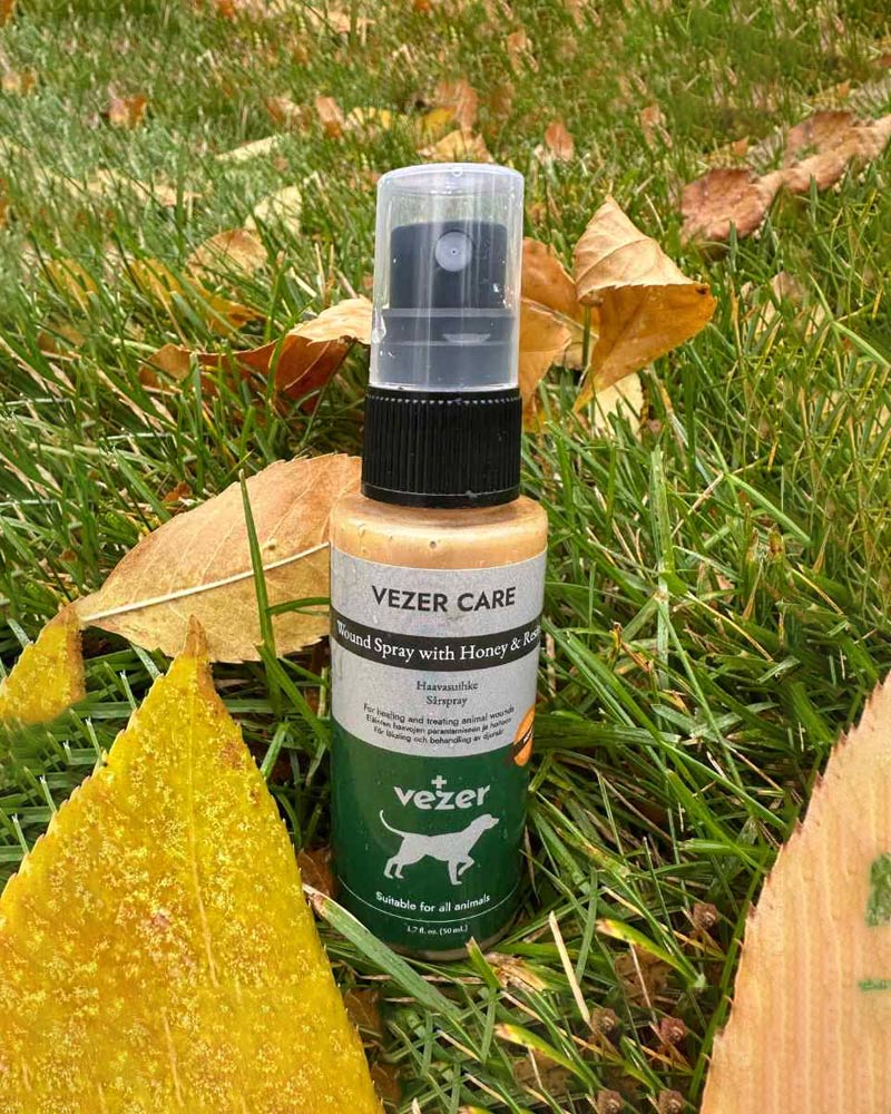 Vezer Care Wundspray aus Fichtenharz & Honig (Katzen & Hunde)