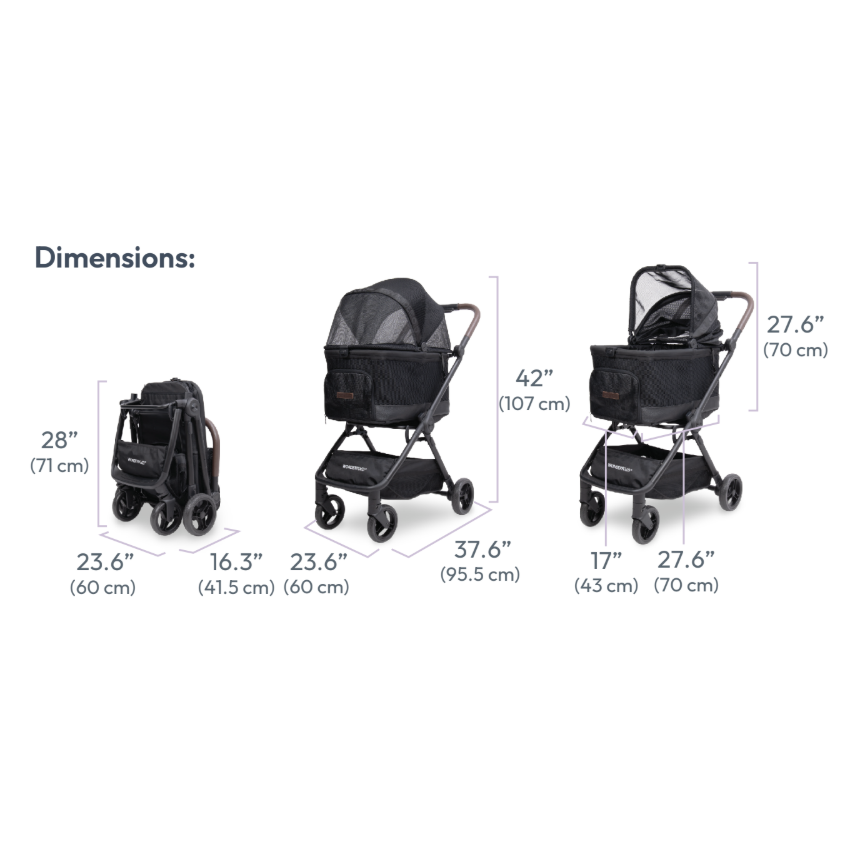 WonderFold Buddy 3-in-1 Haustierwagen