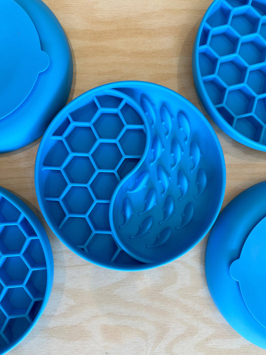 Wildbite Ocean Licking Matte für Hunde – Anti-Schling Napf & Beschäftigung in Oceanblau