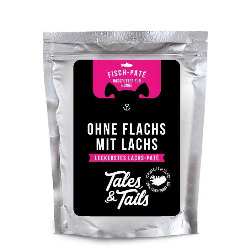 Ohne Flachs mit Lachs - Nassfutter für Hunde - 30 x 100g / 12 x 300g