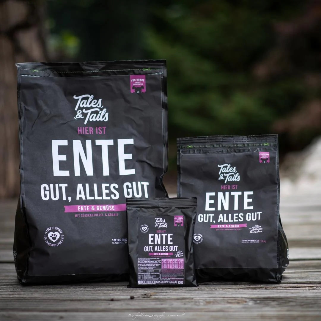 Ente gut, alles gut - Softes Trockenfutter mit Ente - 4kg