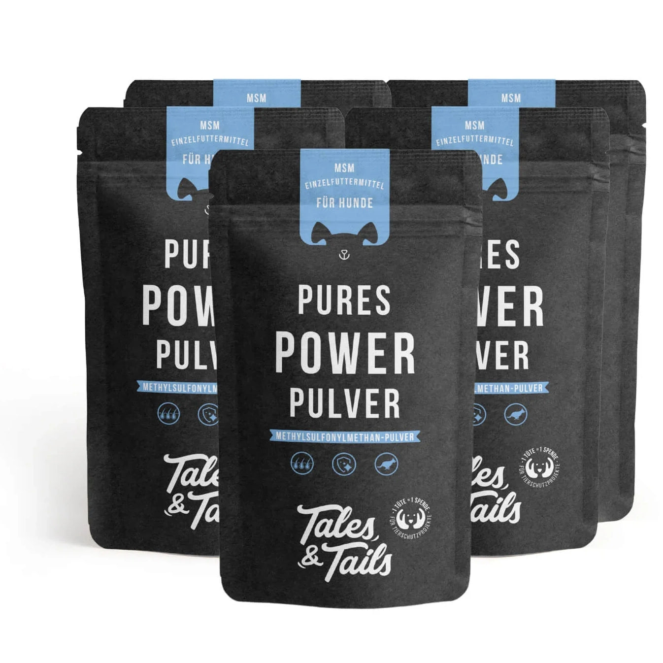 Pures Power Pulver für Hunde - 5x 200g